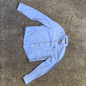 Abercrombie muscle light blue button up boys.